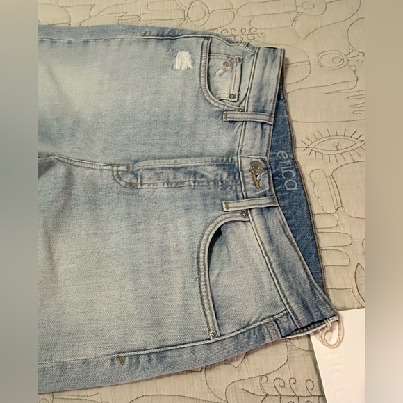 NWT Etica Tyler Vintage Straight Sz 27 Sea Foam Distressed - Picture 6 of 11